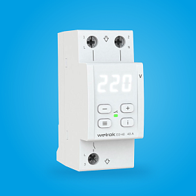 Реле напряжения 1ф 63А 2мод D2-63 Welrok 