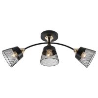 Светильник потолочный (люстра) 3*60Вт E27 черный 