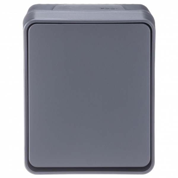 AtlasDesign Profi54 антрацит выключатель 1кл открытая 10А IP54 