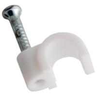 Скоба круглая 4мм пластик  Rexant 50шт