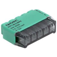 Клемма 5*2,5мм2 компактная зеленый DKC 6шт