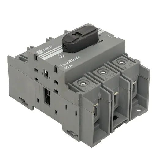 Рубильник 80A 3P c рукояткой управления для прямой установки TwinBlock EKF