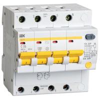 Дифавтомат 4Р 25А C тип AC 30мА 4,5кА 5мод АД14 IEK