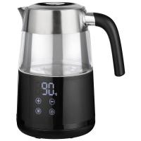 Чайник 2200Вт Leonord 1,7л стекло, пластик, черный LED дисплей