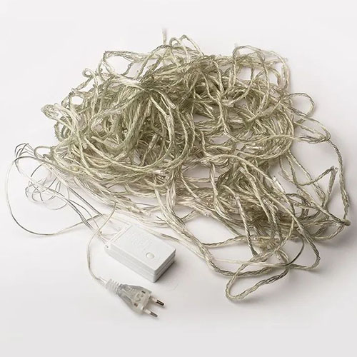 Гирлянда занавес 2*1м мульти 138свд с контроллером IP20 прозрачный провод 8 режимов