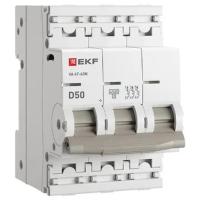 Автомат 3Р 50А D 4,5кА ВА47-63N EKF PROxima 