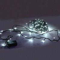 Гирлянда нить 12м теплый белый 120свд с контроллером IP20 зеленый провод 8 режимов