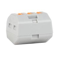 Клемма 3*4,0мм2 с рычажком серый КЭАЗ OptiKit СМК 222-413 упак (100 шт)