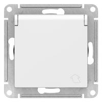купить Атлас белый розетка скрытая 1-мест заземление с крышкой шторки IP20  в Сыктывкаре Атлас белый розетка скрытая 1-мест заземление с крышкой шторки IP20
