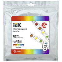 купить Лента свд 12В 14,4Вт/м 60свд/м RGB 5050 IP65 IEK 5м в Сыктывкаре Лента свд 12В 14,4Вт/м 60свд/м RGB 5050 IP65 IEK 5м