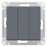 AtlasDesign грифель выключатель 3кл скрытая 10А IP20 