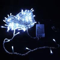 купить Гирлянда нить 12м белый 120свд с контроллером IP20 зеленый провод 8 режимов в Сыктывкаре Гирлянда нить 12м белый 120свд с контроллером IP20 зеленый провод 8 режимов