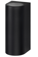 Светильник настенный 2*35Вт GU10 IP54 черный металл ЭРА