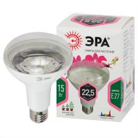 Фито лампа свд 220В Е27 15Вт стандарт прозрачная полный спектр ЭРА для растений