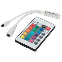Контроллер RGB 12-24В 72/144Вт IP20 ИК ЭРА 