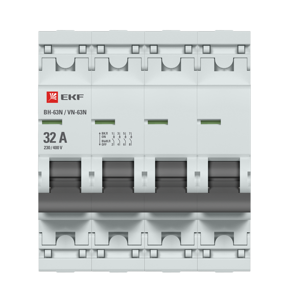 Выключатель нагрузки 4Р 32А ВН-63N EKF PROxima