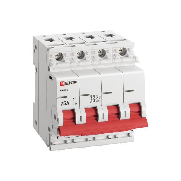Выключатель нагрузки 4Р 25А ВН-63N EKF PROxima