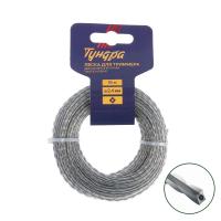 Леска для триммеров 2,4мм*15м витой квадрат двухкомпонентная