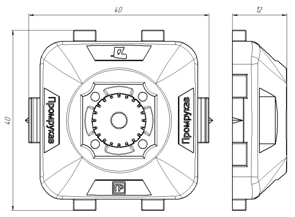 Площадка монтажная с отверстием 41*41мм черный ПРОМРУКАВ усиленная д/прям монтажа 50шт