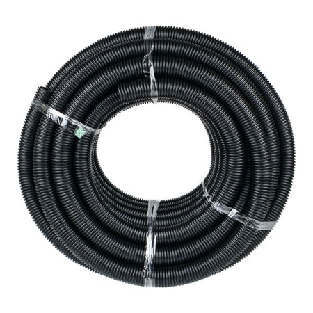 купить Труба гофра 40мм  легкая 25м EKF черный с протяжкой  в Сыктывкаре Труба гофра 40мм  легкая 25м EKF черный с протяжкой