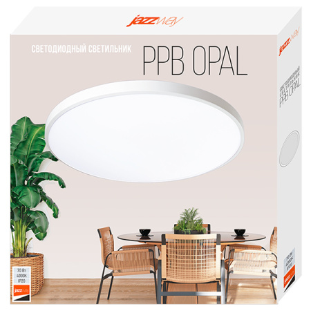 Светильник потолочный свд 70Вт 4000К 5600лм круг белый OPAL Jazzway