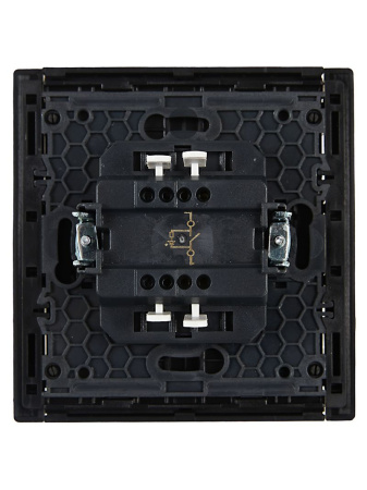 купить Фортепиано черный выключатель 1кл с подсветкой скрытая 10А IP20  в Сыктывкаре Фортепиано черный выключатель 1кл с подсветкой скрытая 10А IP20