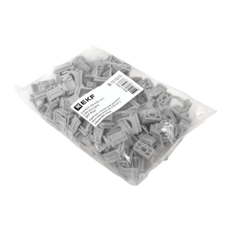 купить Держатель для трубы 20мм серый 100шт EKF  в Сыктывкаре Держатель для трубы 20мм серый 100шт EKF