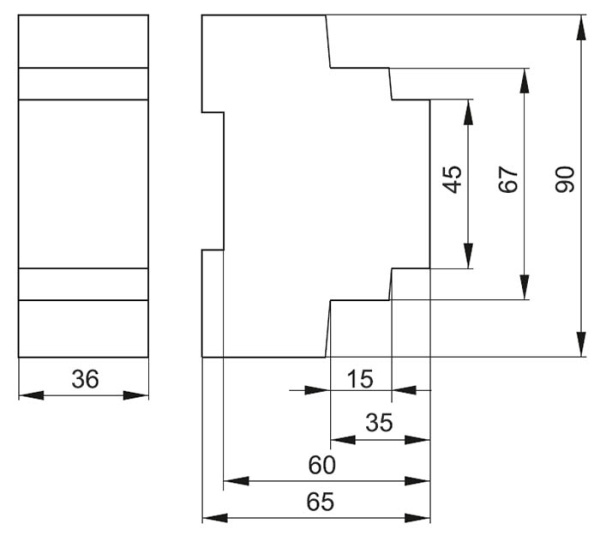 Ограничитель мощности ОМ-2P 16А 230В IEK