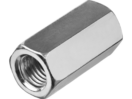 купить Гайка М10 соединительная цинк 2шт в Сыктывкаре Гайка М10 соединительная цинк 2шт