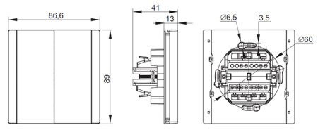 купить Фортепиано сталь переключатель 2кл скрытая 10А IP20  в Сыктывкаре Фортепиано сталь переключатель 2кл скрытая 10А IP20