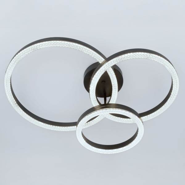 Светильник потолочный (люстра) свд 110Вт 3000К-6000К 2684лм черный/белый пульт диммер