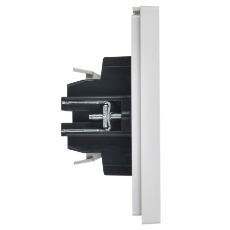 Фортепиано белый выключатель для жалюзи 2кл скрытая 10А IP20  