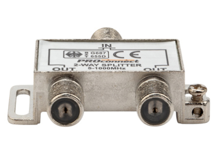 купить Делитель TVх2 5-1000МГц +3F-разъема  в Сыктывкаре Делитель TVх2 5-1000МГц +3F-разъема