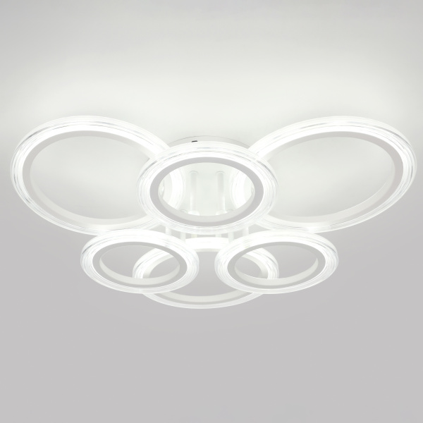 Светильник потолочный (люстра) свд 90Вт 3000К-6500К 7300лм белый пульт 