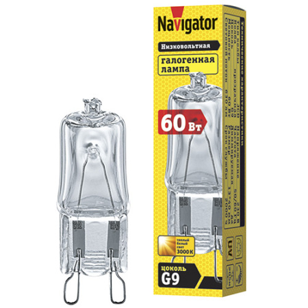 купить Лампа галогенная G9 60Вт 630лм прозрачная Navigator в Сыктывкаре Лампа галогенная G9 60Вт 630лм прозрачная Navigator