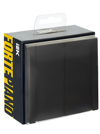 купить Фортепиано черный переключатель 2кл с подсветкой скрытая 10А IP20  в Сыктывкаре Фортепиано черный переключатель 2кл с подсветкой скрытая 10А IP20