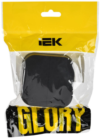 купить Глори черный выключатель 2кл открытая 10А IP20   в Сыктывкаре Глори черный выключатель 2кл открытая 10А IP20