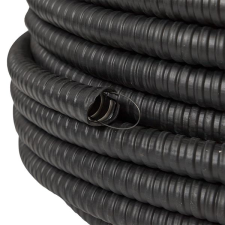 купить Металлорукав 15мм ПВХ IP65 PЗ-ЦП-НГ с протяжкой EKF 50м в Сыктывкаре Металлорукав 15мм ПВХ IP65 PЗ-ЦП-НГ с протяжкой EKF 50м