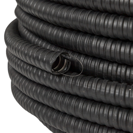 купить Металлорукав 15мм ПВХ IP65 PЗ-ЦП-НГ с протяжкой EKF 50м в Сыктывкаре Металлорукав 15мм ПВХ IP65 PЗ-ЦП-НГ с протяжкой EKF 50м