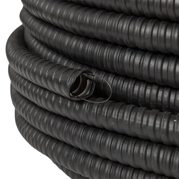 Металлорукав 15мм ПВХ IP65 PЗ-ЦП-НГ с протяжкой EKF 50м