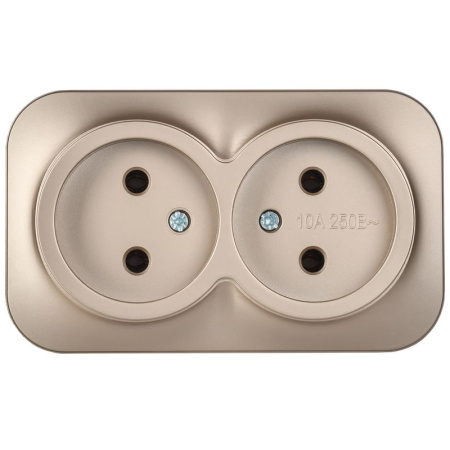 GLORY Роз. 2-я без з/к/ш о/у 10А РС22-2-ХШм шамп. м. IEK