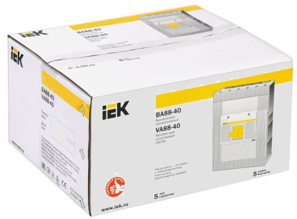 Автомат 3Р 630А 35кА ВА88-40 IEK 