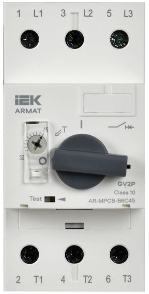 Автомат защиты двигателя 32-45А GV2P IEK ARMAT 