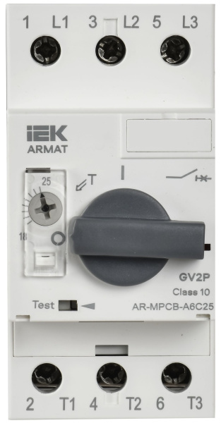 Автомат защиты двигателя 18-25А GV2P IEK ARMAT