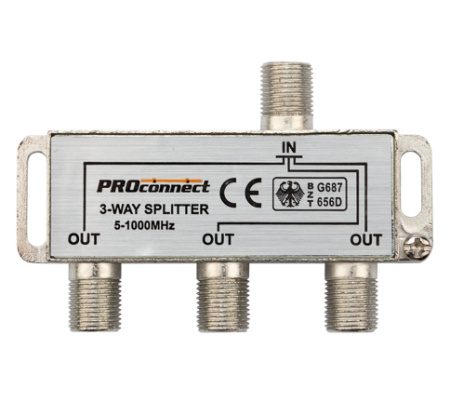 купить Делитель TVх3 5-1000МГц +4F-разъема в Сыктывкаре Делитель TVх3 5-1000МГц +4F-разъема
