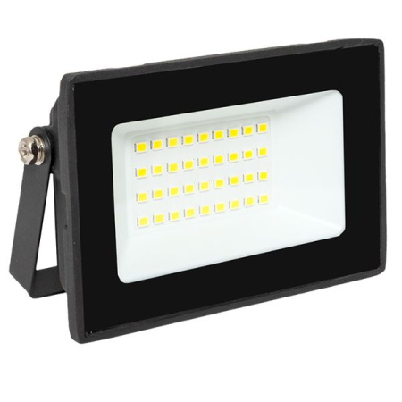 Прожектор свд 30Вт 6500К 5600лм черный IP65 110° Luma EKF