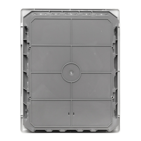 Бокс 24мод встраиваемый  белый черная прозрачная дверь IP41 SlimBox EKF