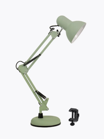 купить Светильник настольный 60Вт E27 фисташковый подставка/струбцина Ultra LIGHT в Сыктывкаре Светильник настольный 60Вт E27 фисташковый подставка/струбцина Ultra LIGHT