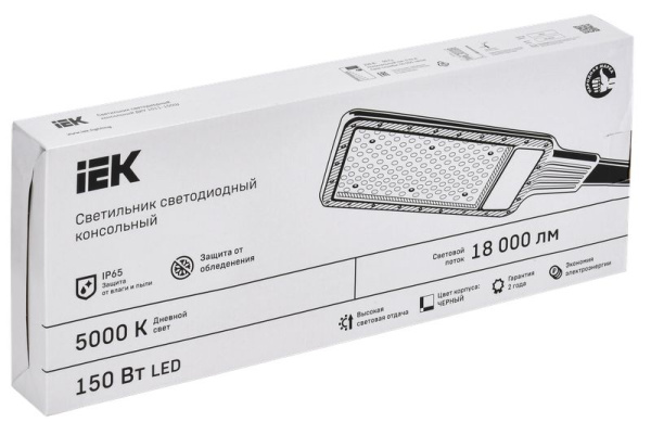 Светильник ДКУ 150Вт 5000К 18000лм ДКУ 1011-150Ш IEK посадочный D60мм 
