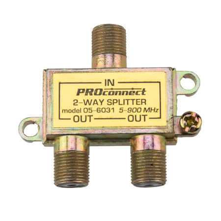 купить Делитель TVх2 5-900МГц  +3F-разъема в Сыктывкаре Делитель TVх2 5-900МГц  +3F-разъема